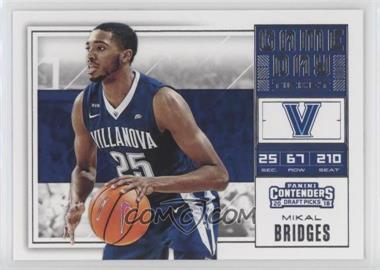 2018 Panini Contenders Draft Picks - Game Day Tickets #10 - Mikal Bridges