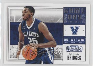 2018 Panini Contenders Draft Picks - Game Day Tickets #10 - Mikal Bridges