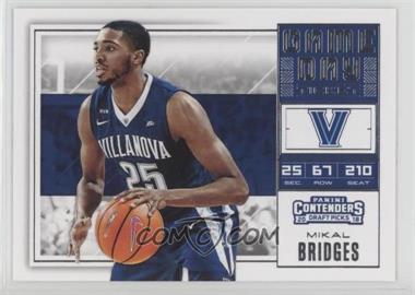 2018 Panini Contenders Draft Picks - Game Day Tickets #10 - Mikal Bridges