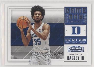 2018 Panini Contenders Draft Picks - Game Day Tickets #3 - Marvin Bagley III