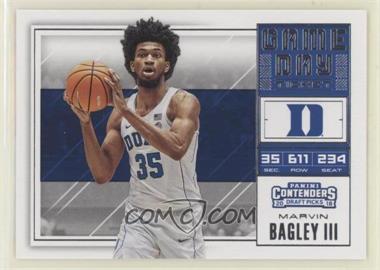 2018 Panini Contenders Draft Picks - Game Day Tickets #3 - Marvin Bagley III