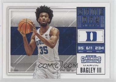 2018 Panini Contenders Draft Picks - Game Day Tickets #3 - Marvin Bagley III