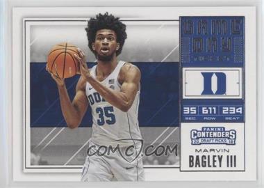 2018 Panini Contenders Draft Picks - Game Day Tickets #3 - Marvin Bagley III