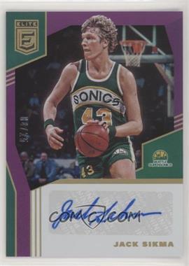 2019-20 Donruss Elite - Elite Signatures - Purple #ES-JSK - Jack Sikma /25