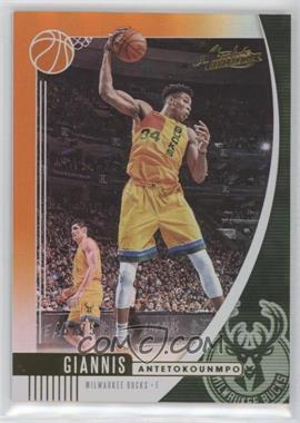 2019-20 Panini Absolute Memorabilia - [Base] - Orange #75 - Giannis Antetokounmpo /75