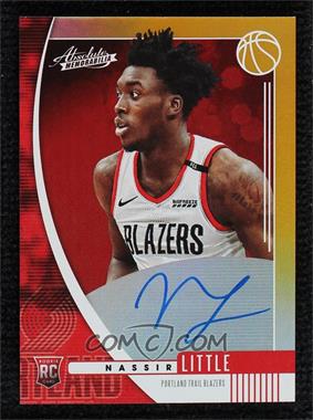 2019-20 Panini Absolute Memorabilia - Rookie Autographs Variations - Level 1 #RV-NLT - Nassir Little