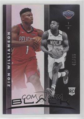 2019-20 Panini Black - [Base] #66.2 - Rookie Variations - Zion Williamson /99