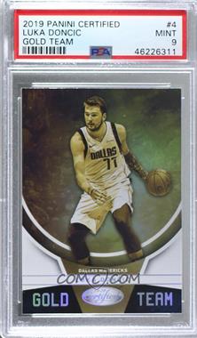 2019-20 Panini Certified - Gold Team #4 - Luka Doncic [PSA 9 MINT]