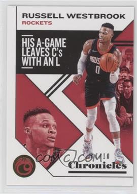 2019-20 Panini Chronicles - [Base] - Gold #45 - Russell Westbrook /10