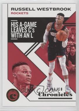 2019-20 Panini Chronicles - [Base] - Gold #45 - Russell Westbrook /10