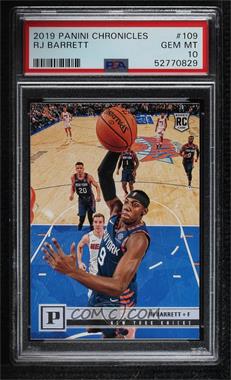 2019-20 Panini Chronicles - [Base] #109 - Panini - RJ Barrett [PSA 10 GEM MT]