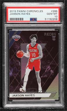 2019-20 Panini Chronicles - [Base] #286 - Recon - Jaxson Hayes [PSA 10 GEM MT]