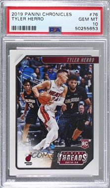 2019-20 Panini Chronicles - [Base] #76 - Threads - Tyler Herro [PSA 10 GEM MT]