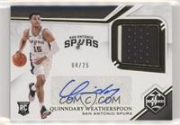 Quinndary Weatherspoon #/25