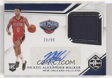 2019-20 Panini Chronicles - Limited Rookie Jersey Auto #LR-NAW - Nickeil Alexander-Walker /99