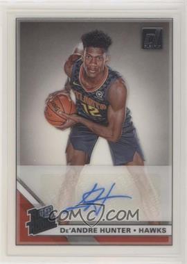 2019-20 Panini Clearly Donruss - Clearly Rated Rookie Autographs #CA-DAH - De'Andre Hunter [EX to NM]