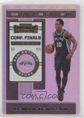 2019-20 Panini Contenders - [Base] - Conference Finals Ticket #25 - DeMar DeRozan /125