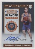 Rookie Ticket - Ignas Brazdeikis #/99