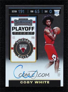 2019-20 Panini Contenders - [Base] - Playoff Ticket #140.2 - Rookie Ticket Photo Variation - Coby White /99