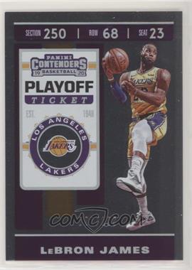 2019-20 Panini Contenders - [Base] - Playoff Ticket #70 - LeBron James /199