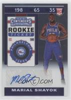 Rookie Ticket Sticker Autographs - Marial Shayok