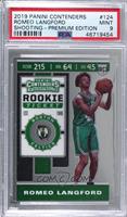 Rookie Ticket Premium Photo Variation - Romeo Langford [PSA 9 MINT]