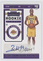 Rookie Ticket Sticker Autographs - Zach Norvell Jr.