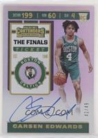 Rookie Ticket Photo Variation - Carsen Edwards #/49