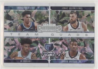 2019-20 Panini Contenders - Team Quads - Cracked Ice #15 - Jonas Valanciunas, Brandon Clarke, Ja Morant, Jaren Jackson Jr. /25