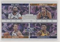 Joe Ingles, Donovan Mitchell, Rudy Gobert, Mike Conley #/25