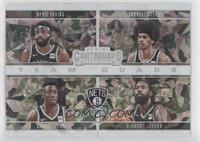 Jarrett Allen, Caris LeVert, DeAndre Jordan, Kyrie Irving #/25