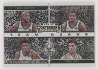 Eric Bledsoe, Khris Middleton, Giannis Antetokounmpo, Brook Lopez