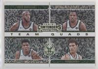 Eric Bledsoe, Khris Middleton, Giannis Antetokounmpo, Brook Lopez