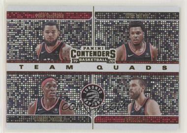 2019-20 Panini Contenders - Team Quads #28 - Kyle Lowry, Marc Gasol, Fred VanVleet, Pascal Siakam