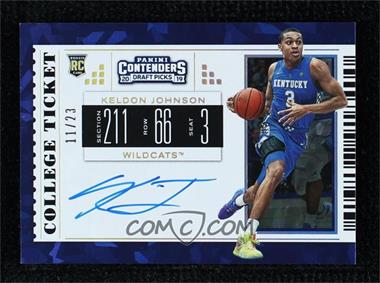 2019-20 Panini Contenders Draft Picks - [Base] - Cracked Ice Ticket #63.2 - RPS College Ticket Variation A - Keldon Johnson /23