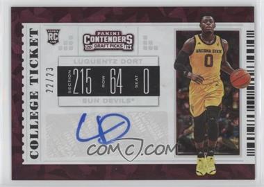 2019-20 Panini Contenders Draft Picks - [Base] - Cracked Ice Ticket #77 - RPS College Ticket - Luguentz Dort /23