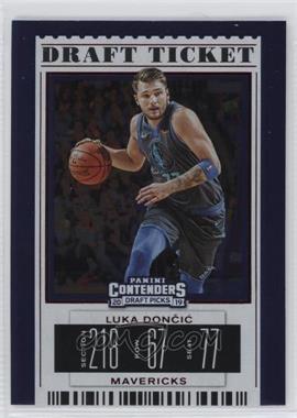 2019-20 Panini Contenders Draft Picks - [Base] - Draft Ticket Red Foil #39.2 - Variation - Luka Doncic (Dark Jersey)