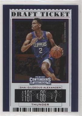 2019-20 Panini Contenders Draft Picks - [Base] - Draft Ticket Red Foil #46.1 - Shai Gilgeous-Alexander (Blue Jersey)