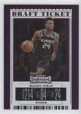 2019-20 Panini Contenders Draft Picks - [Base] - Draft Ticket Red Foil #6.2 - Variation - Buddy Hield (Kings Jersey)