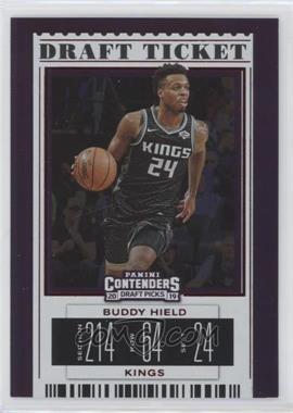 2019-20 Panini Contenders Draft Picks - [Base] - Draft Ticket Red Foil #6.2 - Variation - Buddy Hield (Kings Jersey)