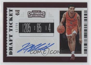 2019-20 Panini Contenders Draft Picks - [Base] - Draft Ticket #70.1 - RPS College Ticket - Nickeil Alexander-Walker (Orange Jersey) /99