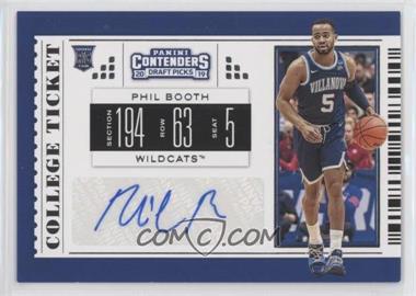 2019-20 Panini Contenders Draft Picks - [Base] #132 - College Ticket - Phil Booth