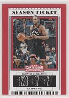 Season Ticket - Kawhi Leonard (Black Jersey)