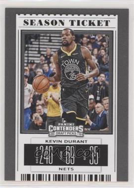 2019-20 Panini Contenders Draft Picks - [Base] #28.2 - Season Ticket Variation - Kevin Durant (Black Jersey)