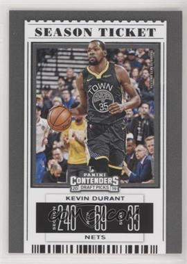 2019-20 Panini Contenders Draft Picks - [Base] #28.2 - Season Ticket Variation - Kevin Durant (Black Jersey)