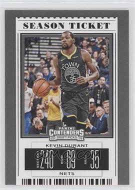 2019-20 Panini Contenders Draft Picks - [Base] #28.2 - Season Ticket Variation - Kevin Durant (Black Jersey)