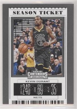 2019-20 Panini Contenders Draft Picks - [Base] #28.2 - Season Ticket Variation - Kevin Durant (Black Jersey)