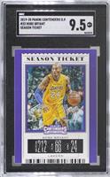 Season Ticket Variation - Kobe Bryant (Yellow Jersey) [SGC 9.5 Mint+]