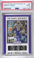 Season Ticket - LeBron James (Purple Jersey) [PSA 9 MINT]