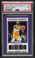 Season Ticket Variation - LeBron James (Gold Jersey) [PSA 9 MINT]